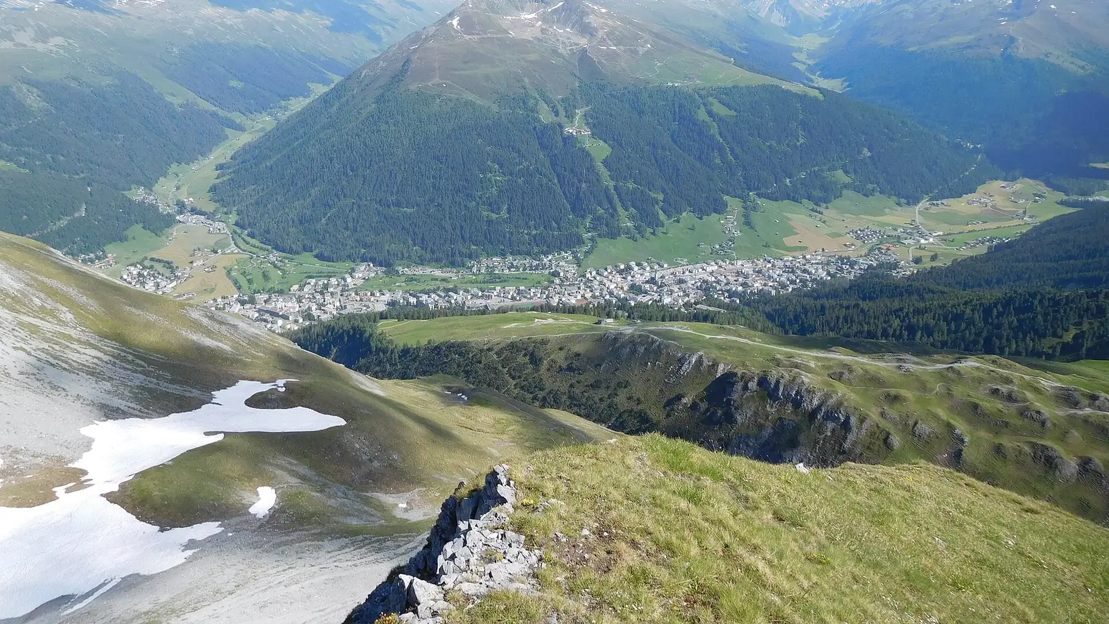 Ansicht von Davos